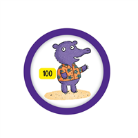Little Kids 100 Points Badge