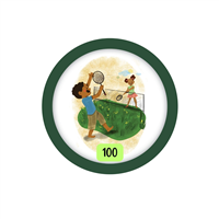 Kids 100 Points Badge