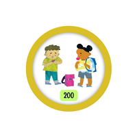 Kids 200 Points Badge