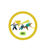Kids 400 Points Badge