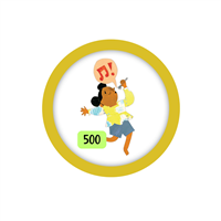 Kids 500 Points Badge