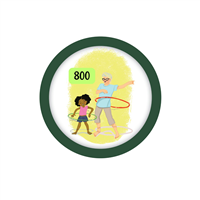 Kids 800 Points Badge