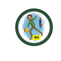 Adult 400 Points Badge