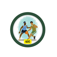 Adult 600 Points Badge